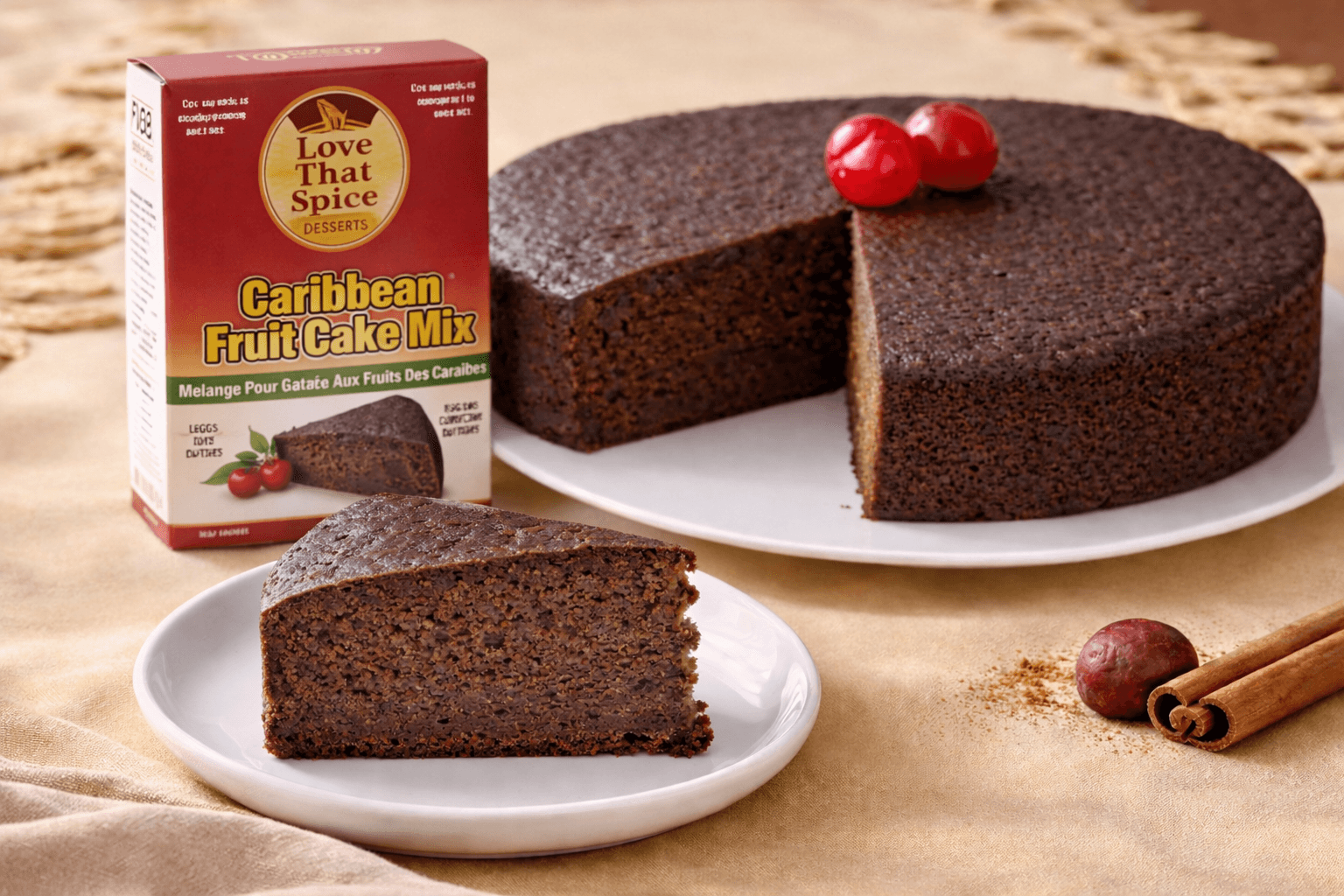 Traditional Caribbean Fruit Cake