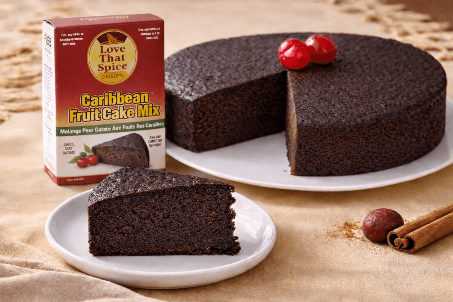Traditional Caribbean Fruit Cake